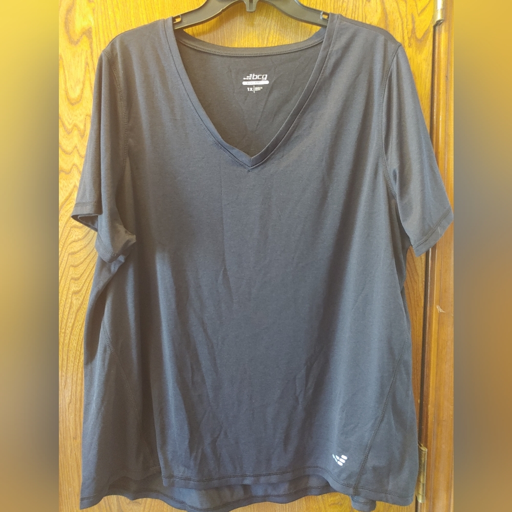 Black Dri fit Workout T Lds 1X